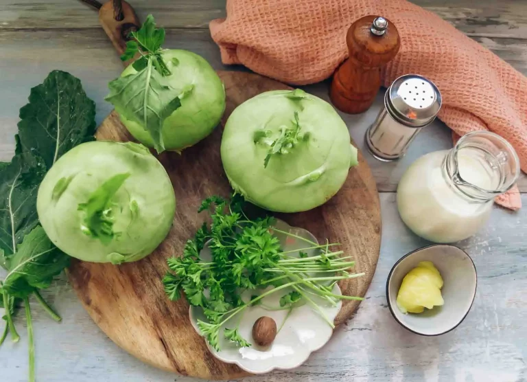 Kohlrabi im Salzteig